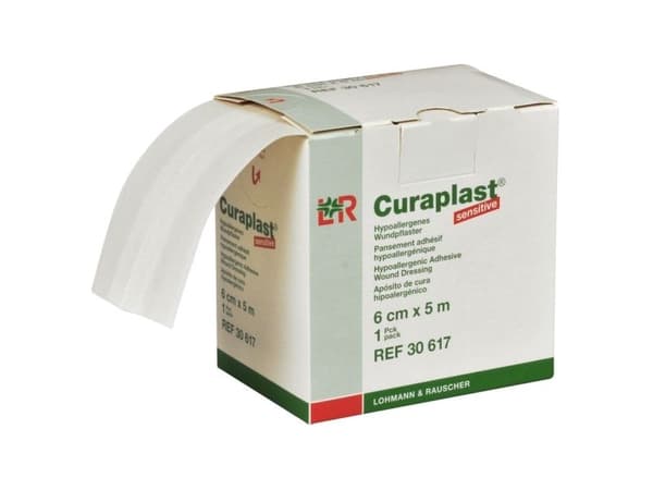 Sårplaster, Curaplast, 5m x 6cm, beige