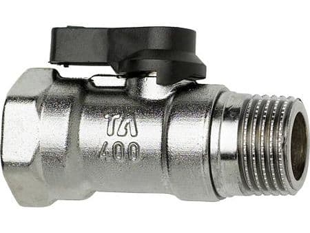 TA 400 Kuglehane Sort 15mm - DN15 sort afspæringsventil