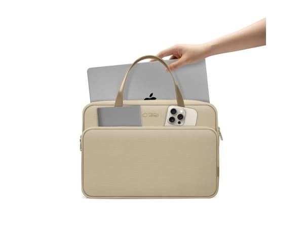 Bæreveske til 15–16" laptop - Beige