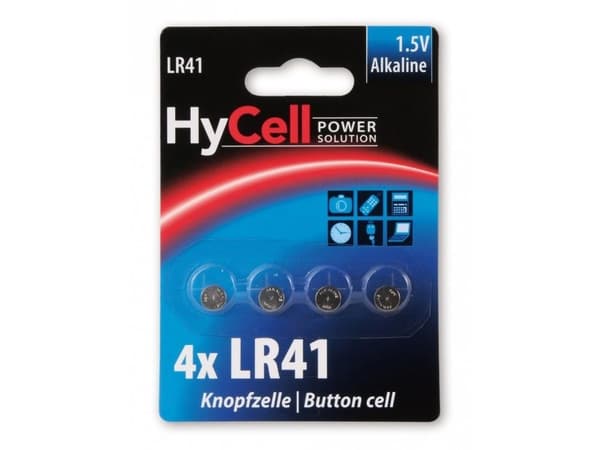 Batteri LR41 K4 1,5V Alkaline knapcelle