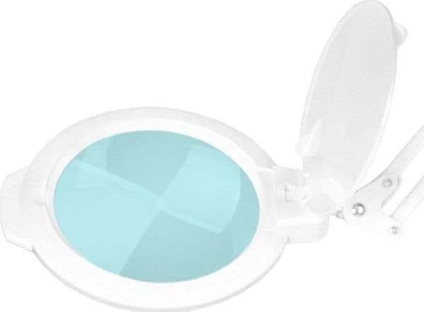 LED forstørrelseslampe GLOW MOONLIGHT 8013/6" hvit med stativ