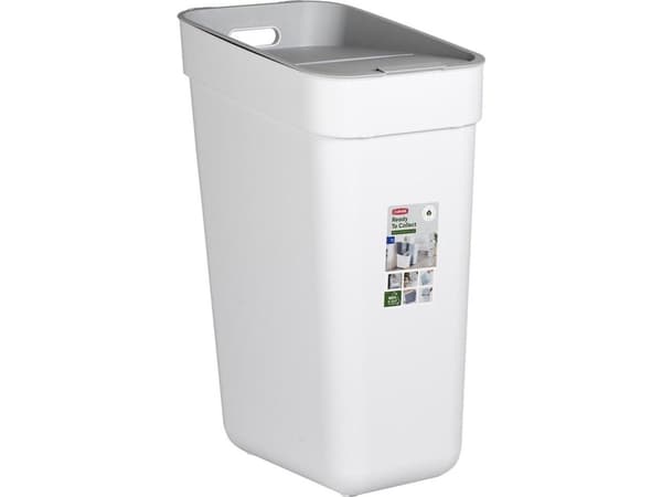 Keter CURVER avfallskurv for sortering 30L /hvit/ lys grå