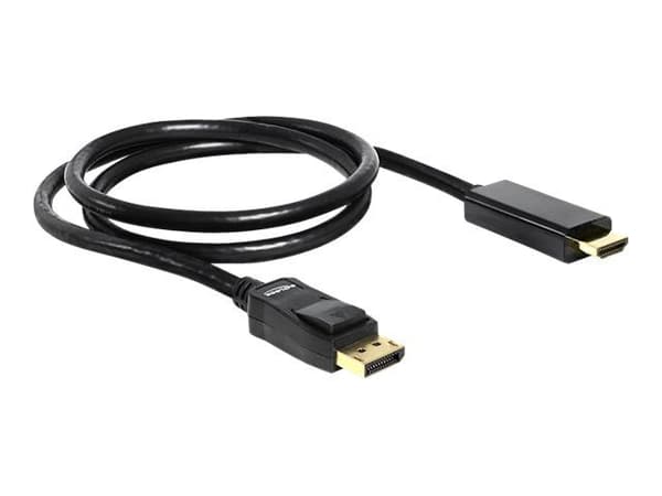 Delock - Adapterkabel - DisplayPort han til HDMI han - 1 m