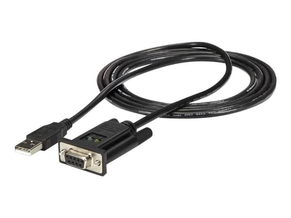 StarTech.com ICUSB232FTN, Musta, 1,7 m, USB A-tyyppi, DB-9, Uros, Naaras