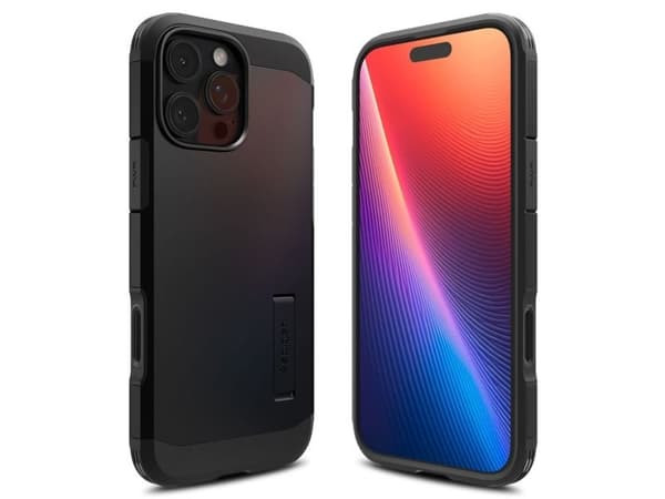 Spigen iPhone 16 Pro Max Case, Apple iPhone 16 Pro Max, Sort