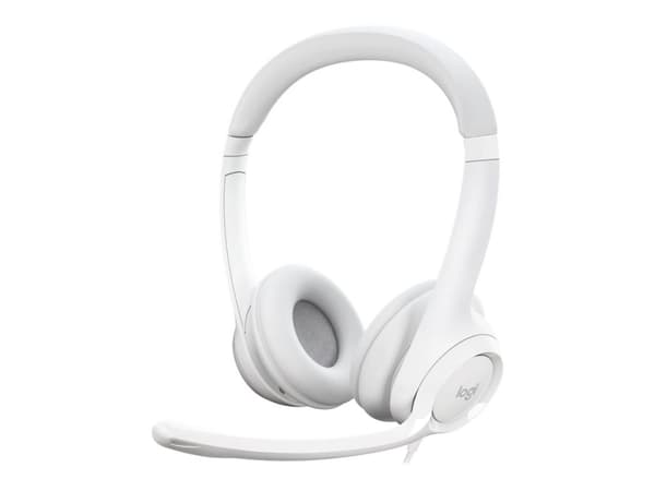 Logitech H390 - Headset - on ear - kabel - USB - Off-White