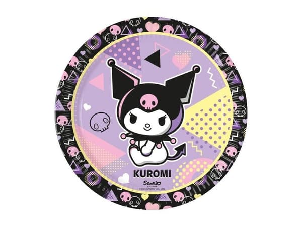Kuromi paptallerkner, 8 stk