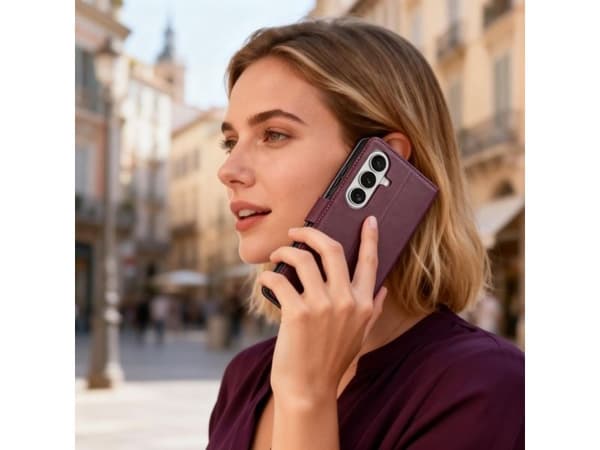 Tech-Protect wallet-deksel til Samsung Galaxy A57 5G - bordeaux