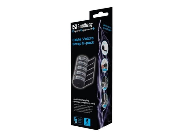 Sandberg EsportsEquipment Cable Velcro Strap 5-pack (5 stk.)