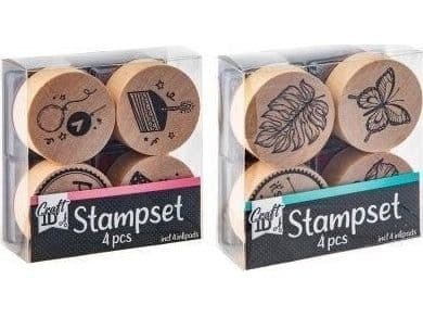 Apli trestempelsett 4 stk mix