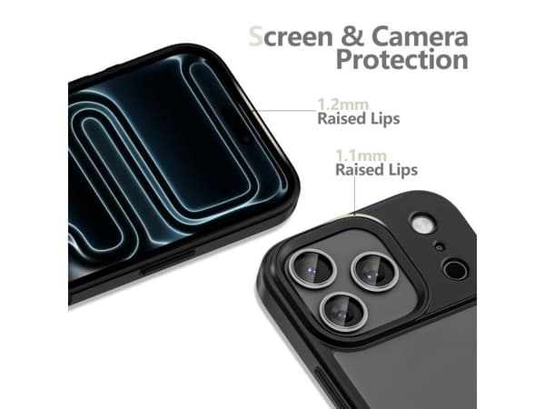 Tech-Protect MagMat-deksel til iPhone 17 Pro Max - matt svart