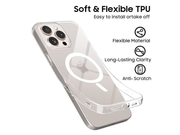 Tech-Protect FlexAir MagSafe-deksel til iPhone 16e / 17e - klar