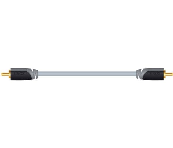 Sinox Plus+ - Video/lydkabel - RCA hann til RCA hann - 1 m - koaksial