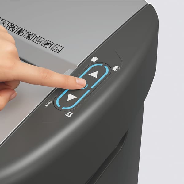 Rexel ShredMax AutoFeed+ 200M häftm press? (makulator) P5 mikrokrossning sort