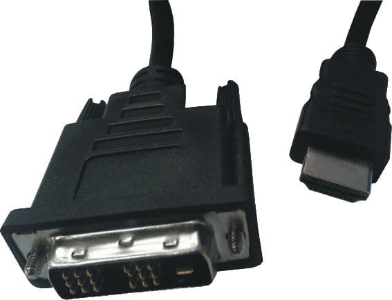 M-CAB - Adapterkabel - HDMI hane till DVI-D hane - 3 m - svart
