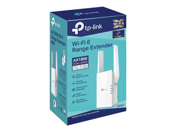 TP-Link RE605X WiFi range extender Seinäasennettava