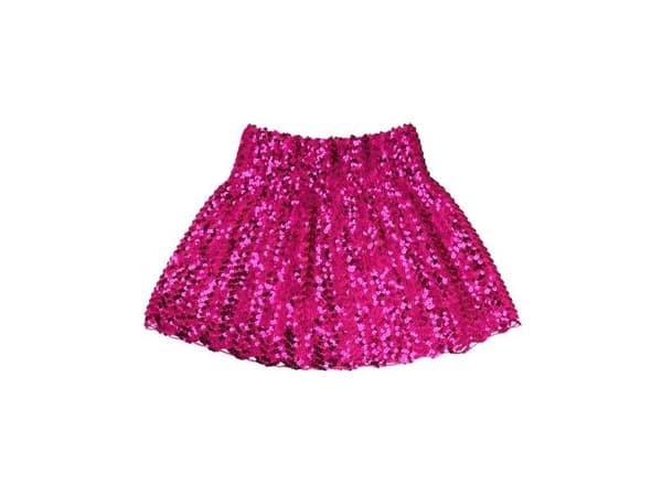 Pink paillet nederdel