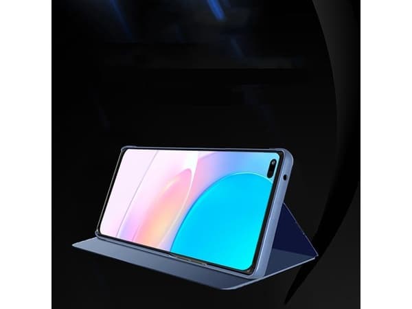 Clear View-etui for Huawei nova 8i med klaff - svart