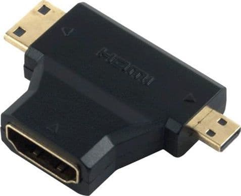 PremiumCord HDMI Micro til HDMI-adapter, HDMI, svart