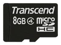 Transcend Standard MicroSDHC-kort 8 GB Class 4