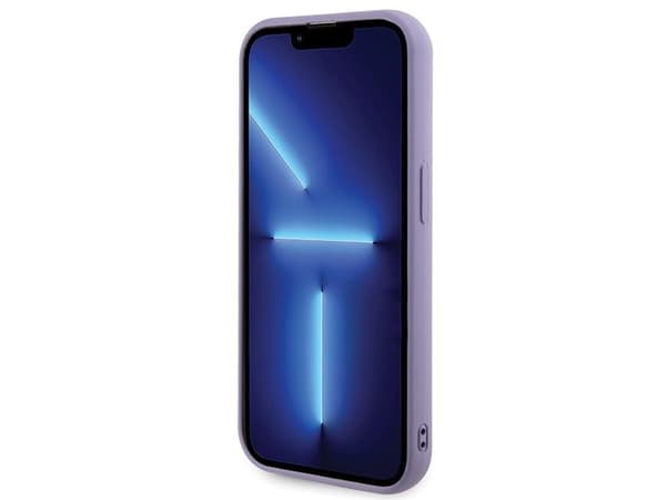 Guess Sequin Script metallskal till iPhone 15 Pro Max - lila