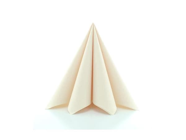 Creme Airlaid servietter 24x24 cm