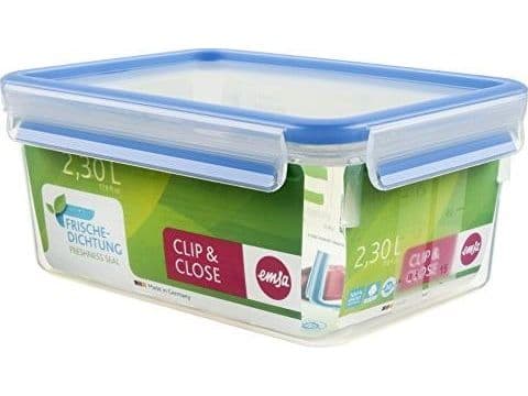 EMSA 508544, Låda, Rektangulär, 2,3 l, Transparent, Polypropylen (PP), Termoplastisk elastomer (TPE), Tyskland
