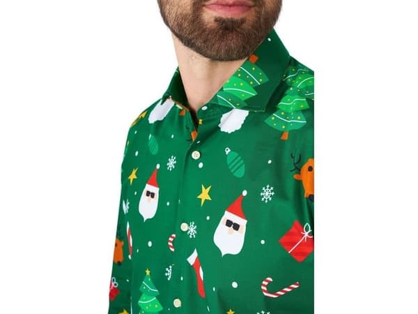 Juleskjorte Festivity Green