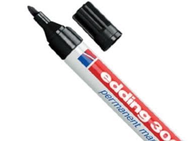 Marker Edding 3000 sort 1.5-3 mm permanent (10 stk.)