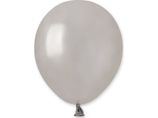 Gemar Metallic Silver Ballonger, AM50, 13 cm, 100 st.