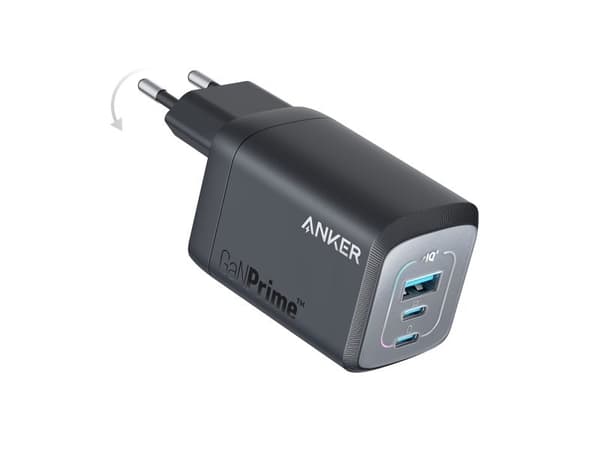 Anker Charger Prime 735 67W 2xUSB-C 1xUSB-A Musta