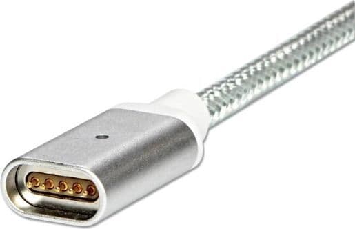 USB-kabel Red Fighter USB-A - magnetisk 1 m sølv