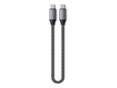 Satechi ST-U4C25M, 0,25 m, USB C, USB C, USB4 Gen 3x2, 40000 Mbit/s, Sort, Grå