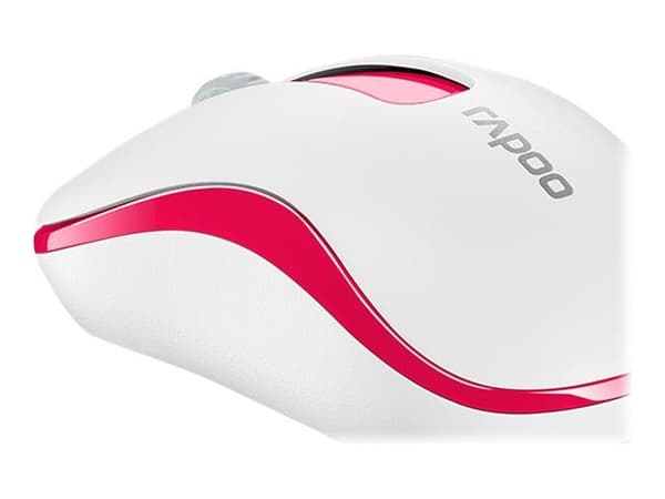 Rapoo M10 Plus, Molempikätinen, Optinen, Langaton RF, 1000 DPI, Punainen