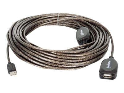 Manhattan 150958, 20 m, USB A, USB A, USB 2.0, 0,48 Gbit/sek, Sort