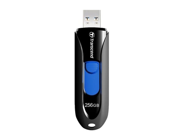 Transcend JetFlash 790 - USB flash-enhet - 256 GB - USB 3.1 Gen 1 - svart