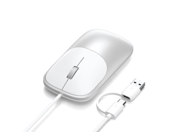Satechi Slim LX kabelmus optisk USB-A/USB-C (silver)