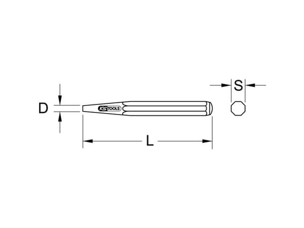 Handmejsel KS Tools 162.0334