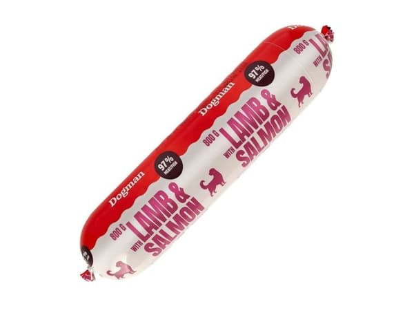 Dogman Lamb & Salmon Sausage Våtfoder för hund 800g