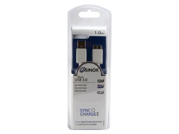 i-Media - USB-kabel - Micro-USB typ B (hane) till USB typ A (hane) - USB 3.0 - 1 m