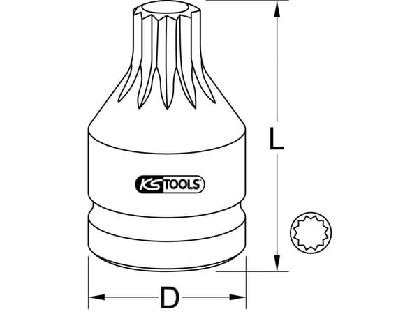 KS Tools 515.0013 515.0013 Skiftnyckel