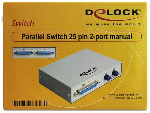 Delock Parallel Switch - Switch - 2 x parallell - stasjonær