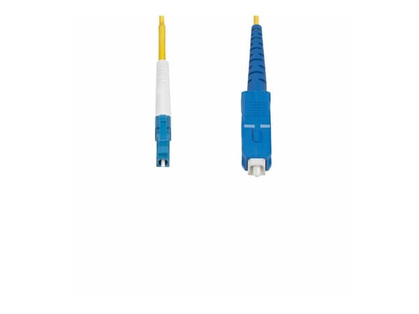 StarTech.com 3m (9.8ft) LC to SC (UPC) OS2 Single Mode Simplex Fiber Optic Cable, 9/125µm, Laser Optimized, 40G/100G, Bend Insensitive, Low Inserti...