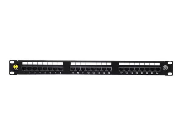Netrack - Patch-panel - CAT 5e - UTP - RJ-45 X 24 - svart - 19"