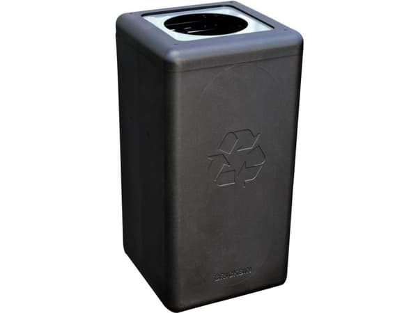 Affaldsspand, BrickBin, sort, HDPE, 65 l, sort/grå