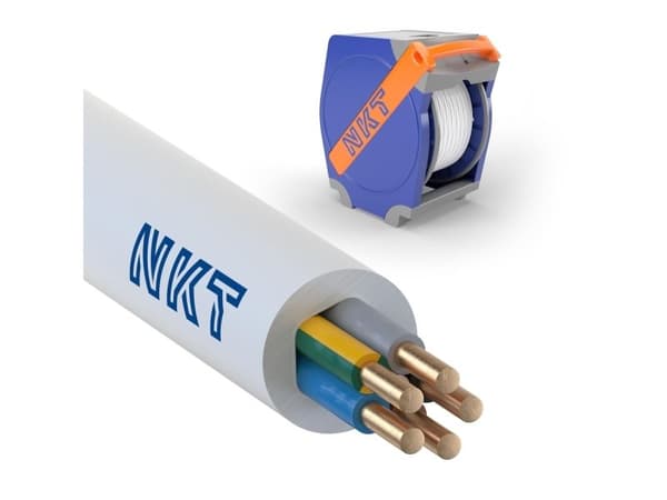 Installationskabel EXQ XTRA Dca 5G2,5 vit QADDY 350 - (350 meter)