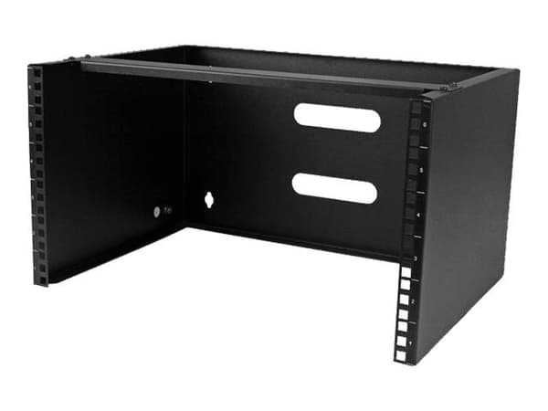 StarTech.com 6U väggmonteringsfäste för patchpanel - 35 cm djupt - Skåp - väggmontering - svart - 6U - 19"