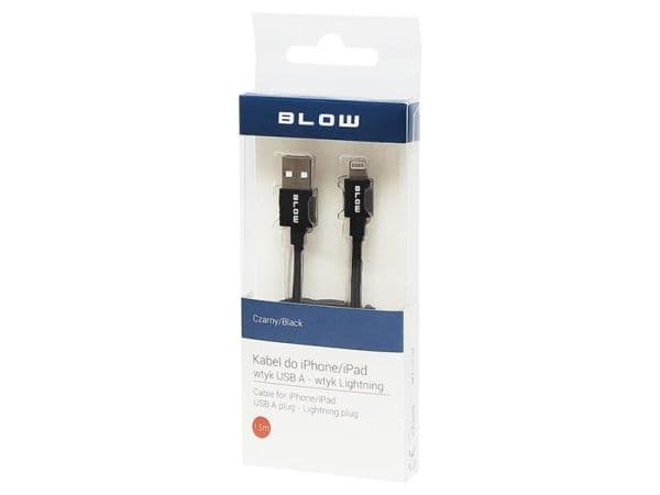 USB-kaapeli Blow USB-A - 1,5 m Musta (66-109#)