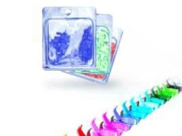 PatchSee PatchClip - Kabelklämmor - ljusblå (paket om 50)