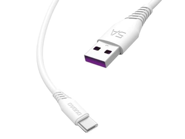 Dudao L2T USB-A to USB-C cable 2m hvid